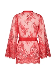 Hunkemöller Red Isabelle Lace Robes - Image 5 of 5