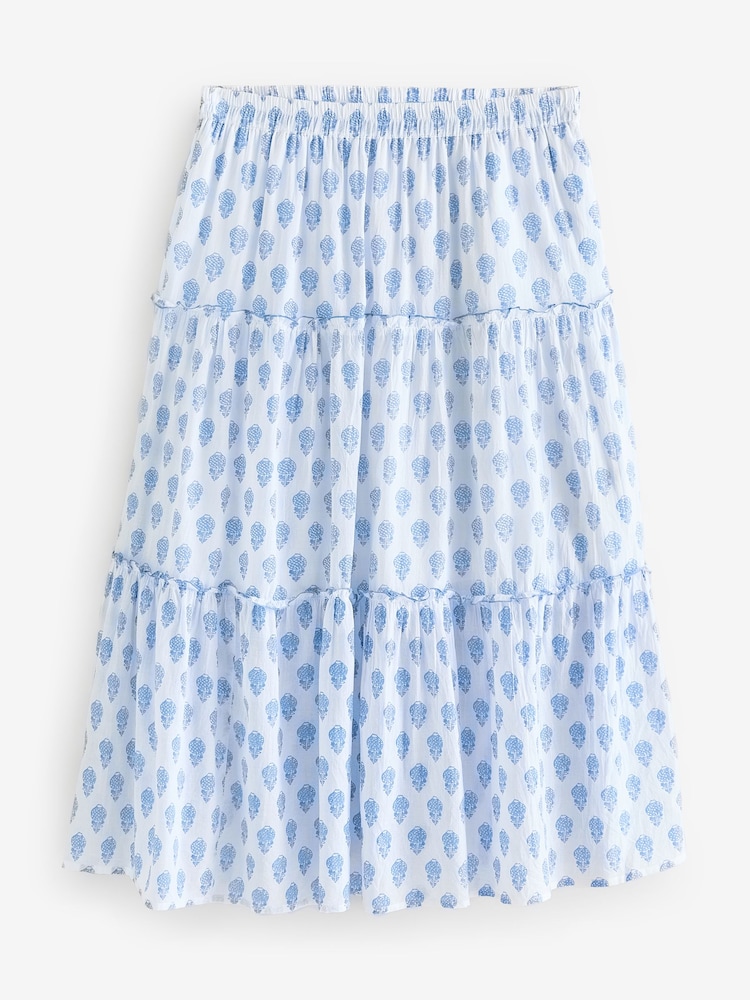 Aspiga Blue Bea 100% Organic Cotton Skirt - Image 1 of 1 Aspiga Blue Bea 100% Organic Cotton Skirt - Image 1 of 1