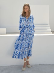 Aspiga Blue/White Eliza Shirt Dress - Image 3 of 7