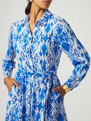 Aspiga Blue/White Eliza Shirt Dress - Image 4 of 7