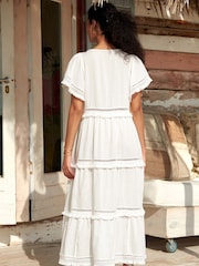 Aspiga White Malaya 100% Cotton Dress - Image 2 of 5