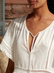 Aspiga White Malaya 100% Cotton Dress - Image 3 of 5