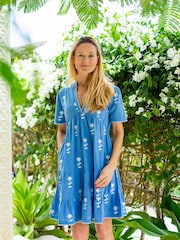 Aspiga Blue India Embroidered Dress - Image 4 of 5