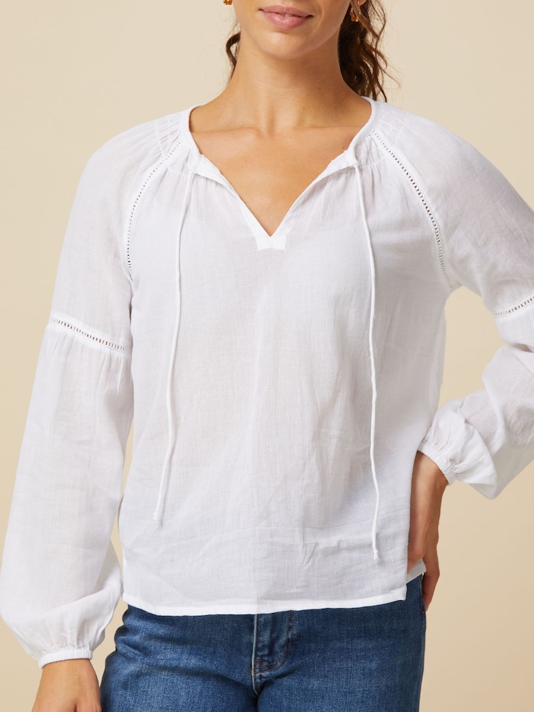Aspiga White Ida 100% Cotton Top - Image 2 of 5