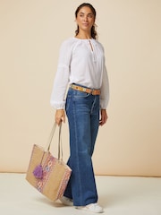 Aspiga White Ida 100% Cotton Top - Image 3 of 5