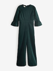 Aspiga Green Victoria 3/4 Sleeve Stretch Corduroy Jumpsuit - Image 3 of 3