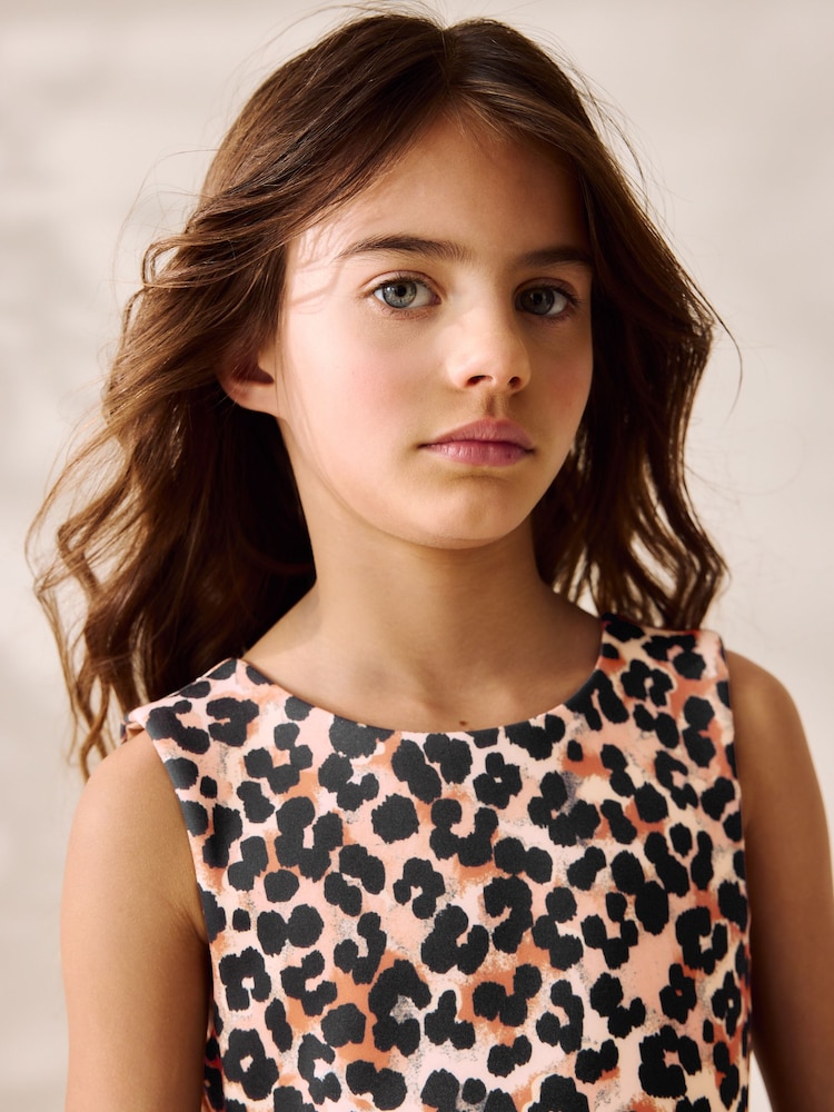 Animal Print Scuba Bow Dress (1.5-16yrs) - Image 5 of 5
