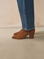 Tan Brown Suede Boots - Image 2 of 9