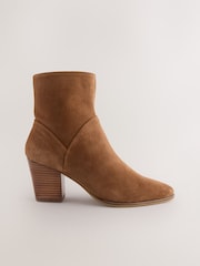 Tan Brown Suede Boots - Image 5 of 9