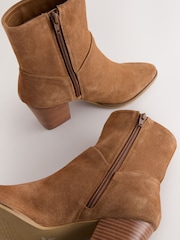 Tan Brown Suede Boots - Image 9 of 9