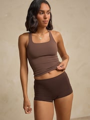 Mocha Brown N. Premium Blend Comfort Racer Back Vest - Image 4 of 4