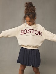 Ecru - Sweatshirt mit Slogan (3–16 Jahre) - Bild 1 von 7