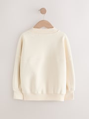 Ecru - Sweatshirt mit Slogan (3–16 Jahre) - Bild 5 von 7