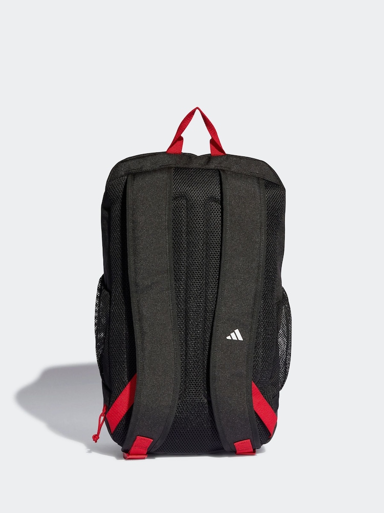adidas Black/Red Manchester United Backpack - Image 2 of 5