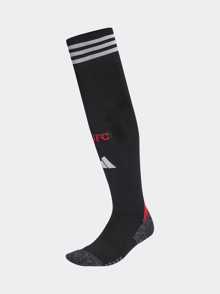 adidas Black Manchester United 25/26 Home Socks - Image 1 of 3