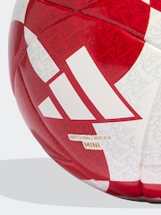 adidas White/Burgundy Arsenal Home Mini Ball - Image 4 of 4