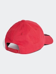 adidas Red/Black Kids Manchester United Cap - Image 2 of 3
