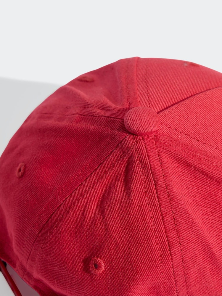 adidas Red/Black Kids Manchester United Cap - Image 3 of 3