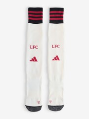 adidas White Liverpool FC 25/26 Away Socks - Image 1 of 1
