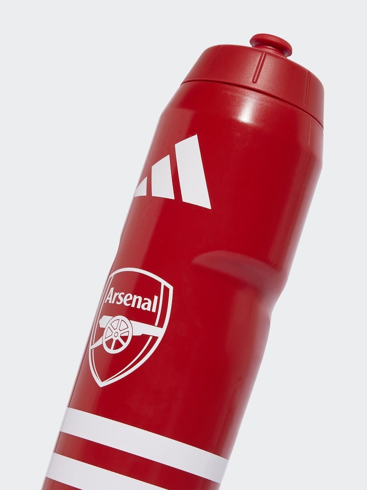 adidas Red/White Arsenal Water Bottle - Image 3 of 3