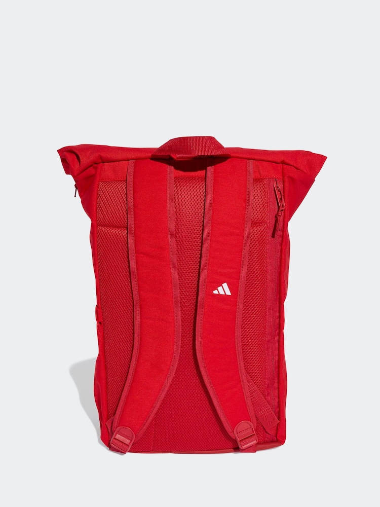 adidas Red/White Arsenal Backpack - Image 2 of 5