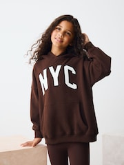 Chocolate Brown Slogan - Kapuzenpulli (3–16Jahre) - Bild 1 von 8