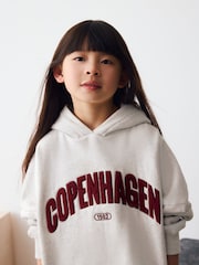 Grey City Slogan Hoodie (3-16yrs) - Image 2 of 4