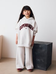 Grey City Slogan Hoodie (3-16yrs) - Image 1 of 4