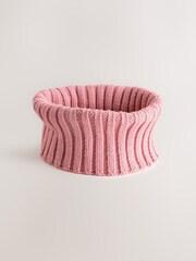 Pink Rib Snood (1-16yrs) - Image 1 of 5