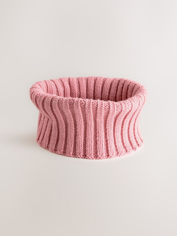 Pink Rib Snood (1-16yrs) - Image 1 of 5