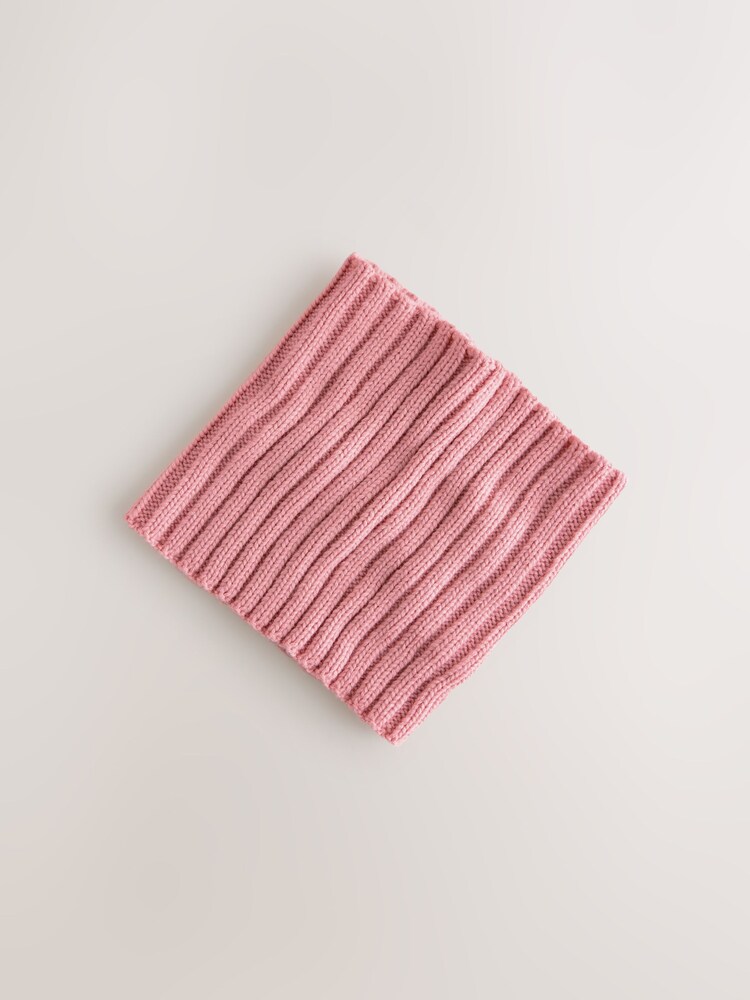 Pink Rib Snood (1-16yrs) - Image 2 of 5