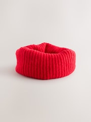 Red Chunky Rib Snood (1-16yrs) - Image 1 of 4