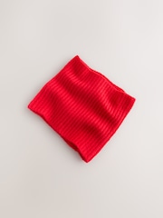 Red Chunky Rib Snood (1-16yrs) - Image 2 of 4
