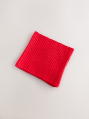 Red Chunky Rib Snood (1-16yrs) - Image 3 of 4