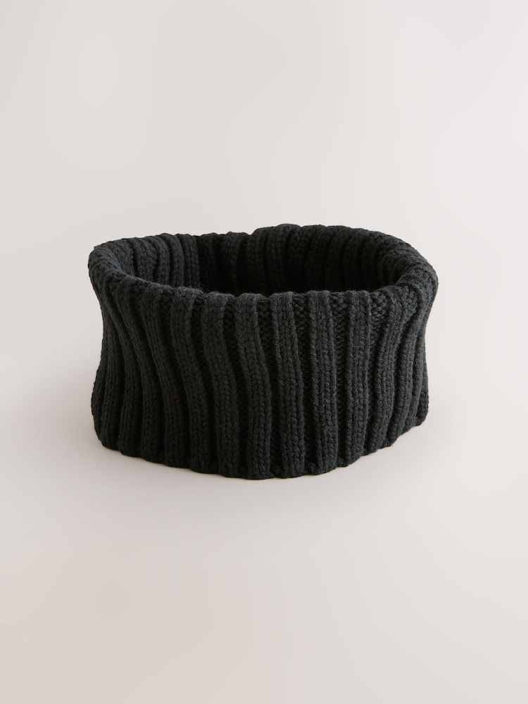 Black Rib Snood (1-16yrs) - Image 1 of 5