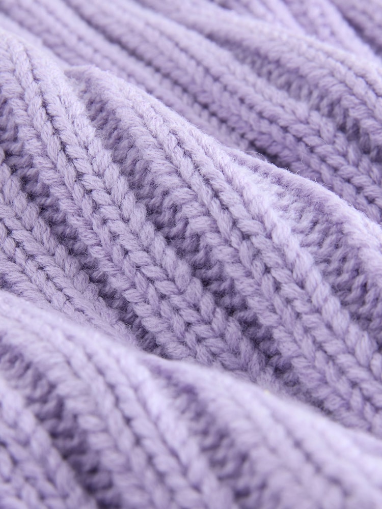 Lilac Purple Rib Snood (1-16yrs) - Image 2 of 3