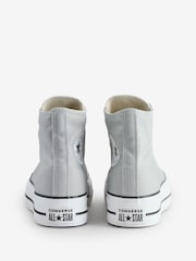 Converse Grey Chuck Taylor All Star Lift Platform Trainers - Image 4 of 9