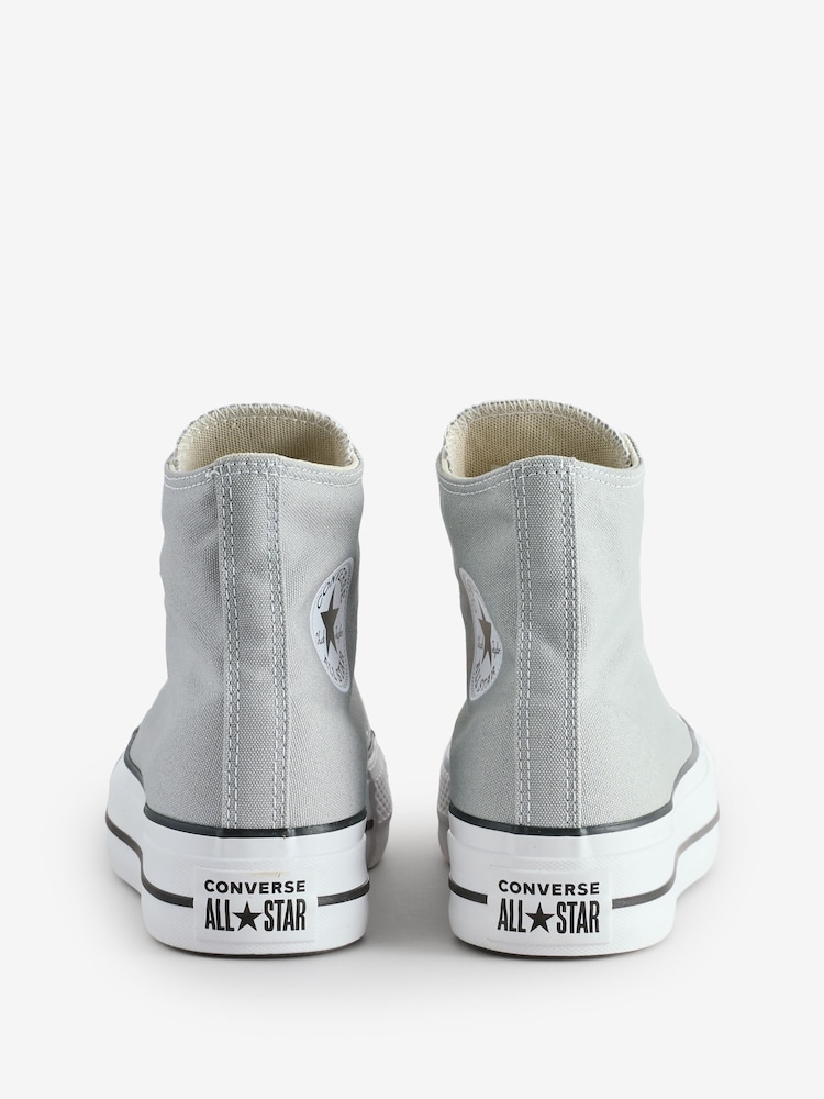 Converse Gray and White High-Top Sneakers with Platform Sole CONVERSE Chuck Taylor All Star Eva Lift Platform High  main image 2