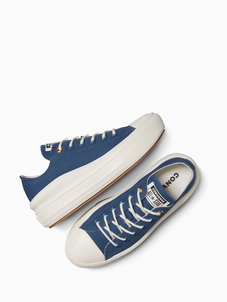 Converse Blue All Star Move Chuck Ox Platform Trainers - Image 12 of 12 Converse Blue All Star Move Chuck Ox Platform Trainers - Image 12 of 12