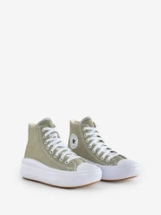 Converse Grey Chuck Taylor All Star Move Platform Trainers - Image 3 of 9