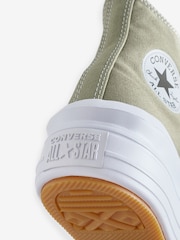 Converse Grey Chuck Taylor All Star Move Platform Trainers - Image 9 of 9