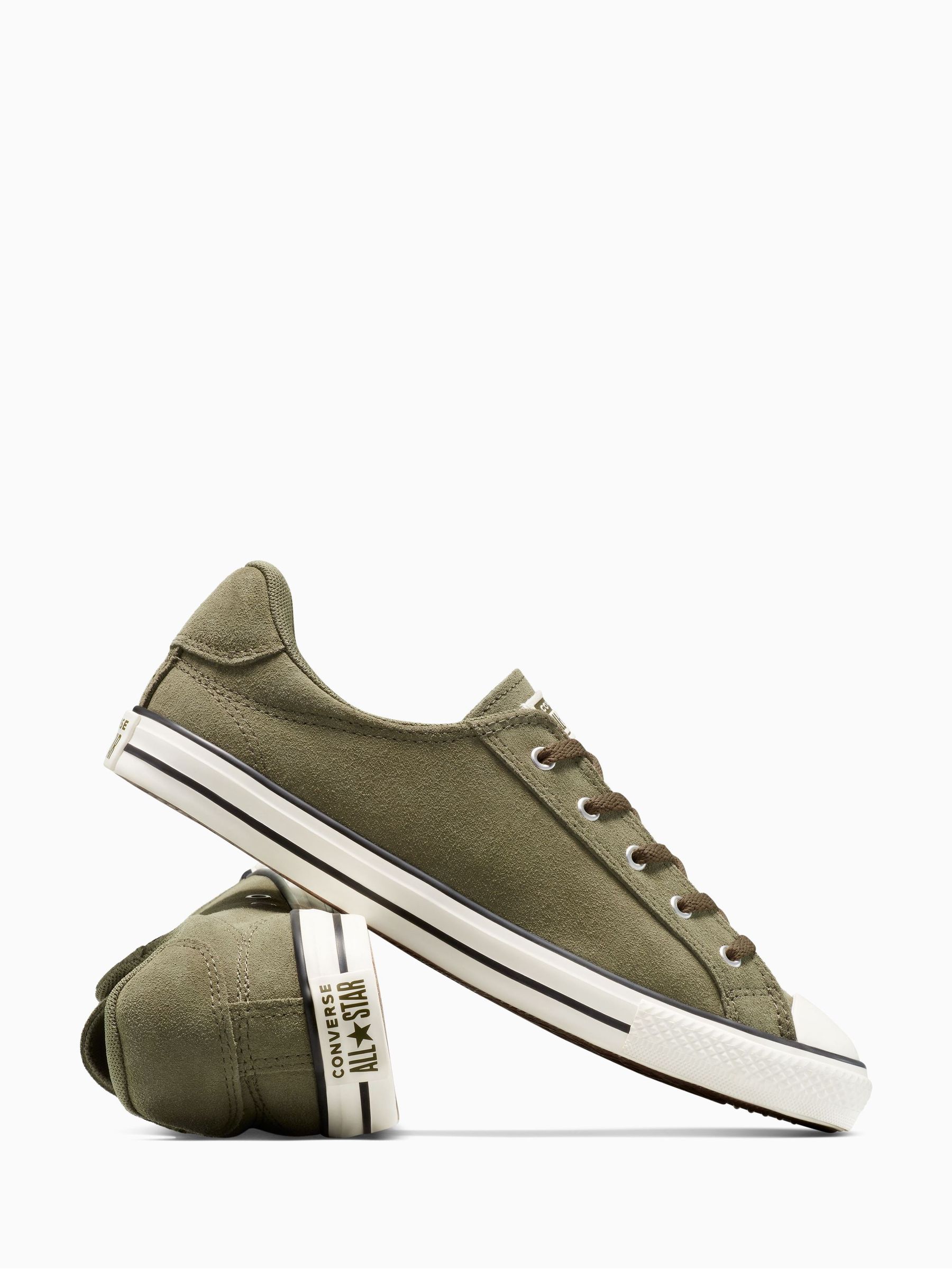 Buy Converse Green Chuck Taylor All Star Dainty Suede Trainers