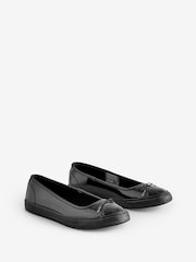 Converse Black Chuck Taylor All Star Dainty Ballerina Patent Leather Trainers - Image 3 of 9