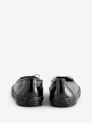 Converse Black Chuck Taylor All Star Dainty Ballerina Patent Leather Trainers - Image 6 of 9