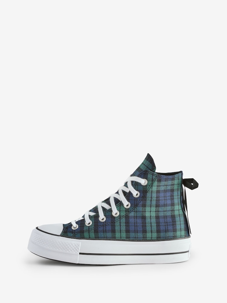 Converse Blue Chuck Taylor All Star Lift Trainers - Image 2 of 9