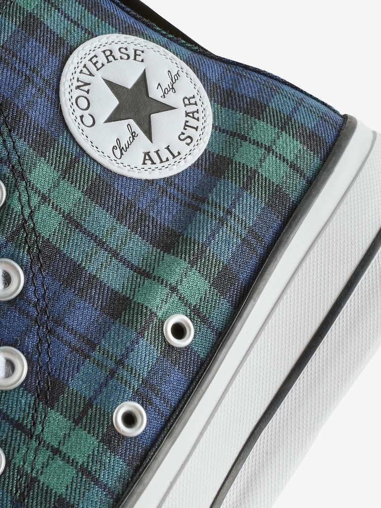 Converse Blue Chuck Taylor All Star Lift Trainers - Image 9 of 9