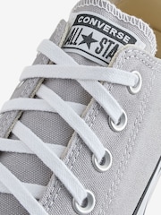 Converse Grey Chuck Taylor All Star Lift Platform Trainers - Image 13 of 18