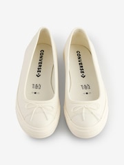 Converse Cream Chuck Taylor All Star Dainty Ballerina Trainers - Image 4 of 9