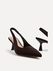 Linzi Brown Presley Sling Back Low Court Heels - Image 6 of 6