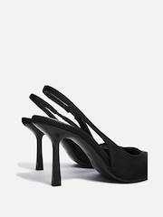 Linzi Black Dash Slingback Court Heels - Image 4 of 4